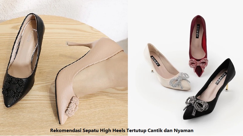 Sepatu High Heels Tertutup